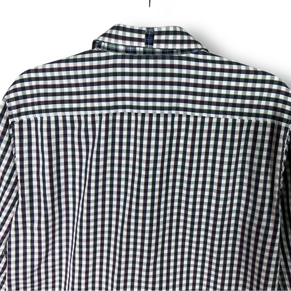 Robert Graham X Plaid Check Shirt Sz L Blue Mens Business Casual - Picture 8 of 11